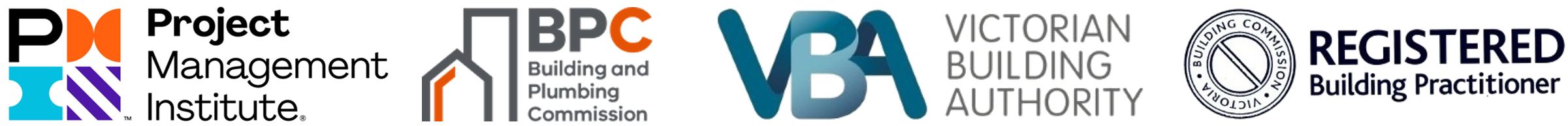 Project Management Institute, Building and Plumbing Commission, Victorian Building Authority and Registered Building Practitioner credentials
